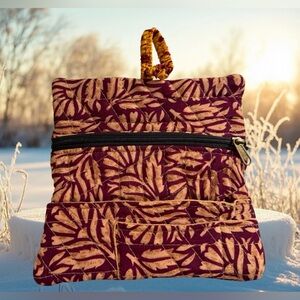 ✨ Karma Highway Kantha Quilted Foldable Travel Wallet Organizer Boho 🌼 Rare